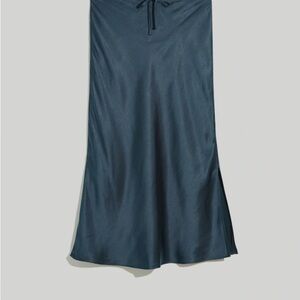 Madewell Drawstring Midi Slip Skirt